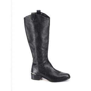 Louise Et Cie Women's Black Leather Boots Tall Riding Size 7.5M